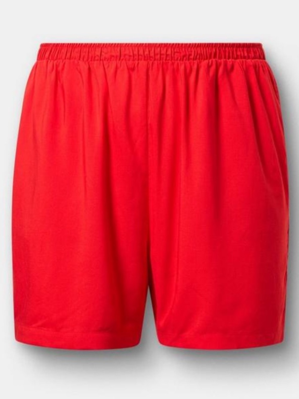 Torrid Pull-On Washable Challis Shorts - Size 0 - Adrenaline Rush Red - NWT
